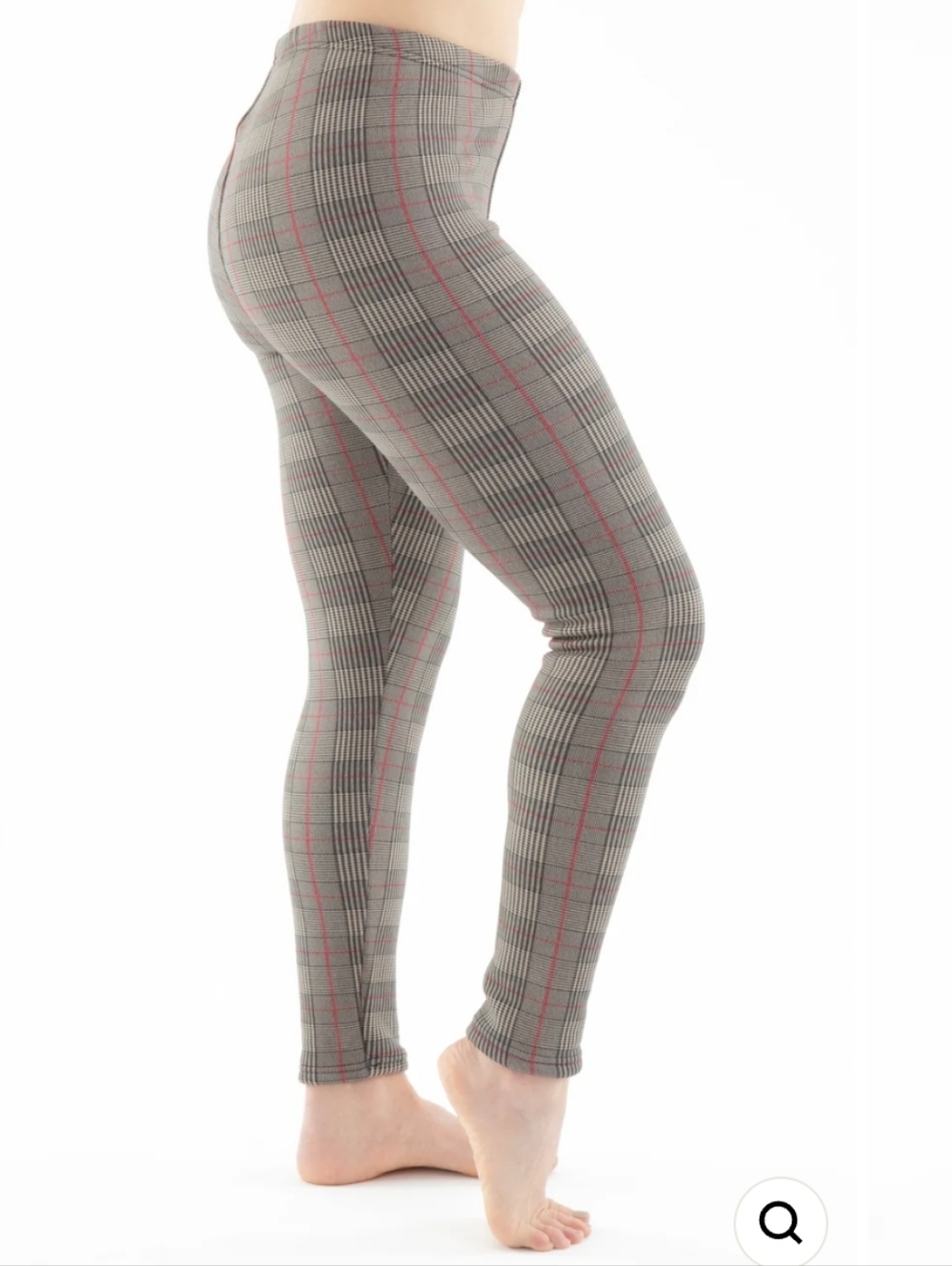 ⭐️3/$25⭐️ NWOT Just Cozy Women's Parquet Fur Lined Plaid Leggings Size XL